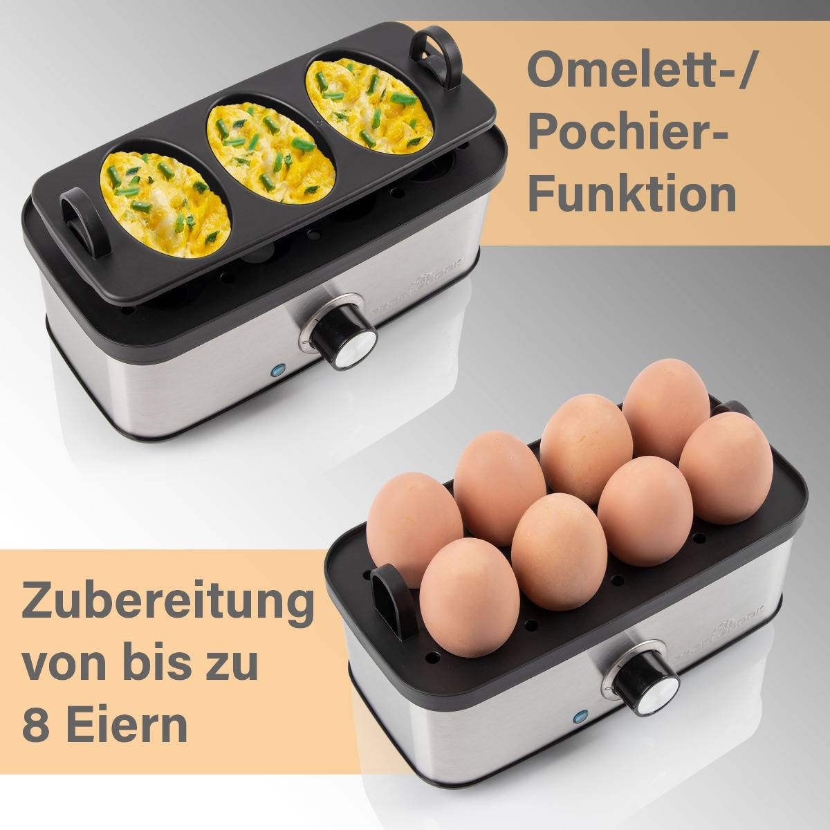 Cuociuova Proficook PC-EK 1275 in acciaio inossidabile-2