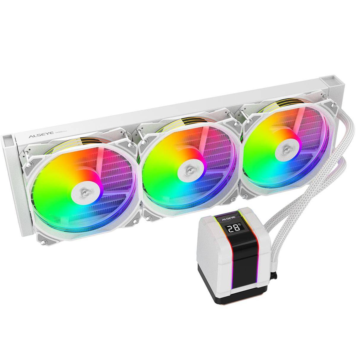 Dissipatore Processore Cpu Gaming Cooler Rgb Colorato 360cm 1700 1200 115x-0