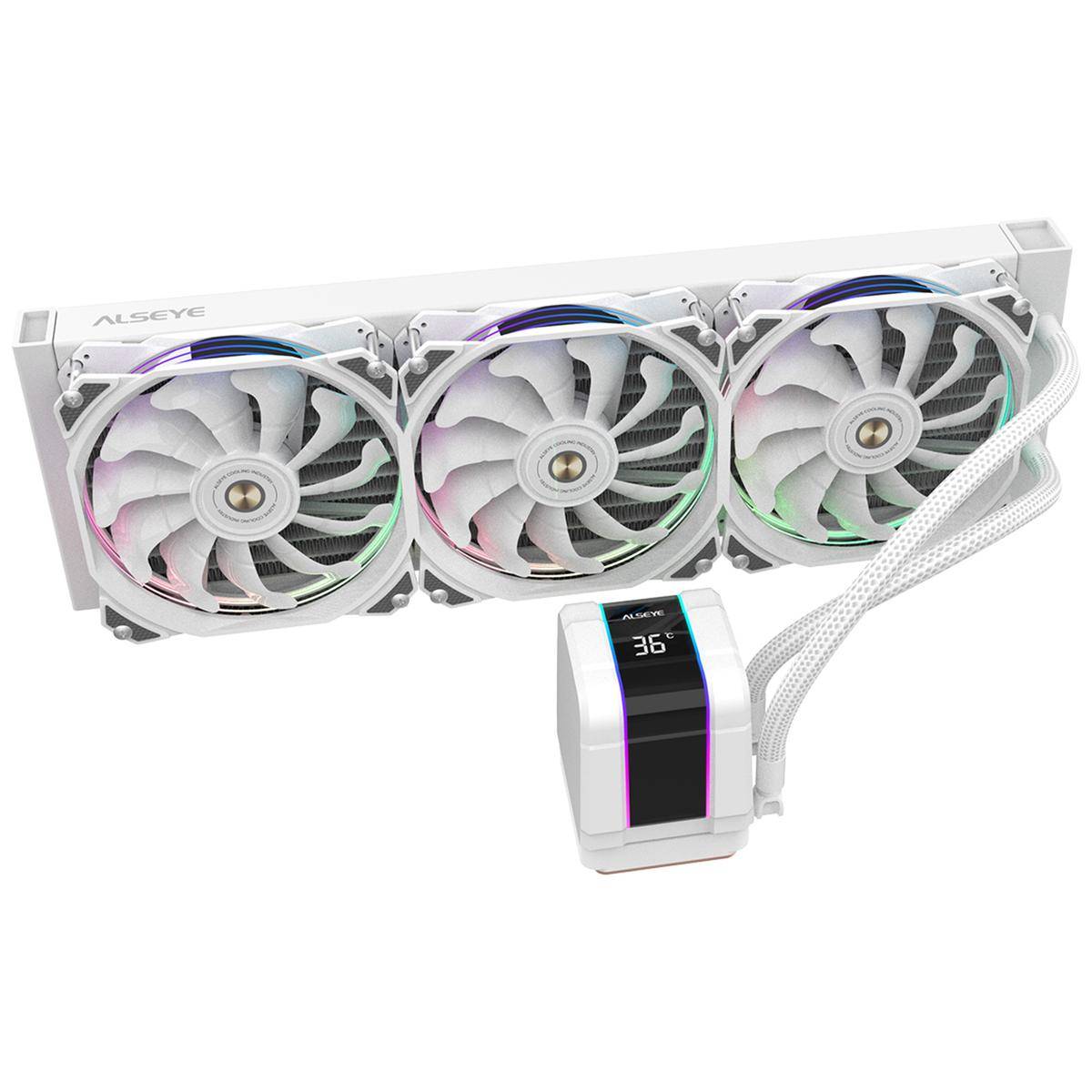 Dissipatore Processore Cpu Gaming Cooler Rgb Colorato 360cm 1700 1200 115x-1