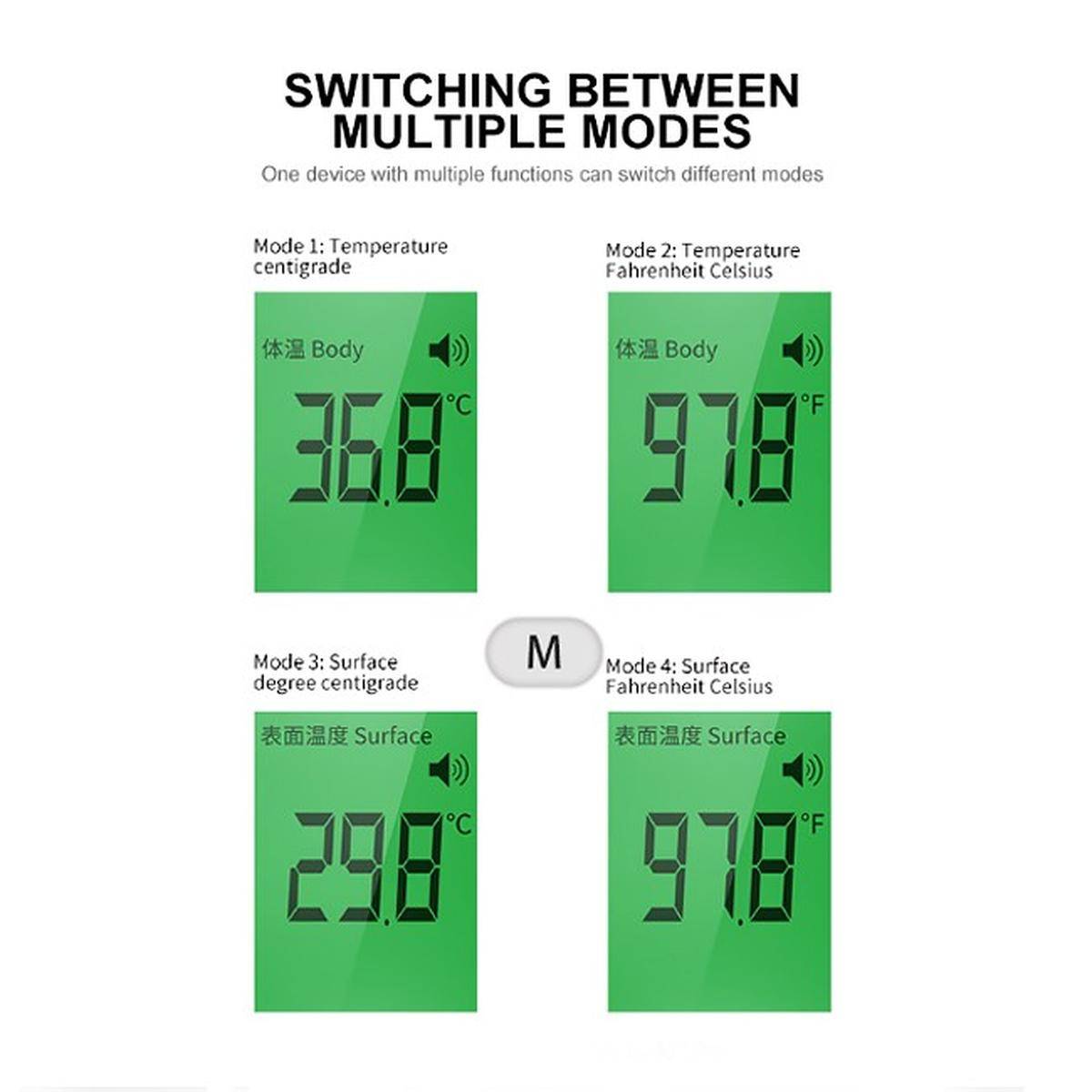 Termometro Digitale Infrarossi Medico Temperatura Fronte Corpo Phicon-4