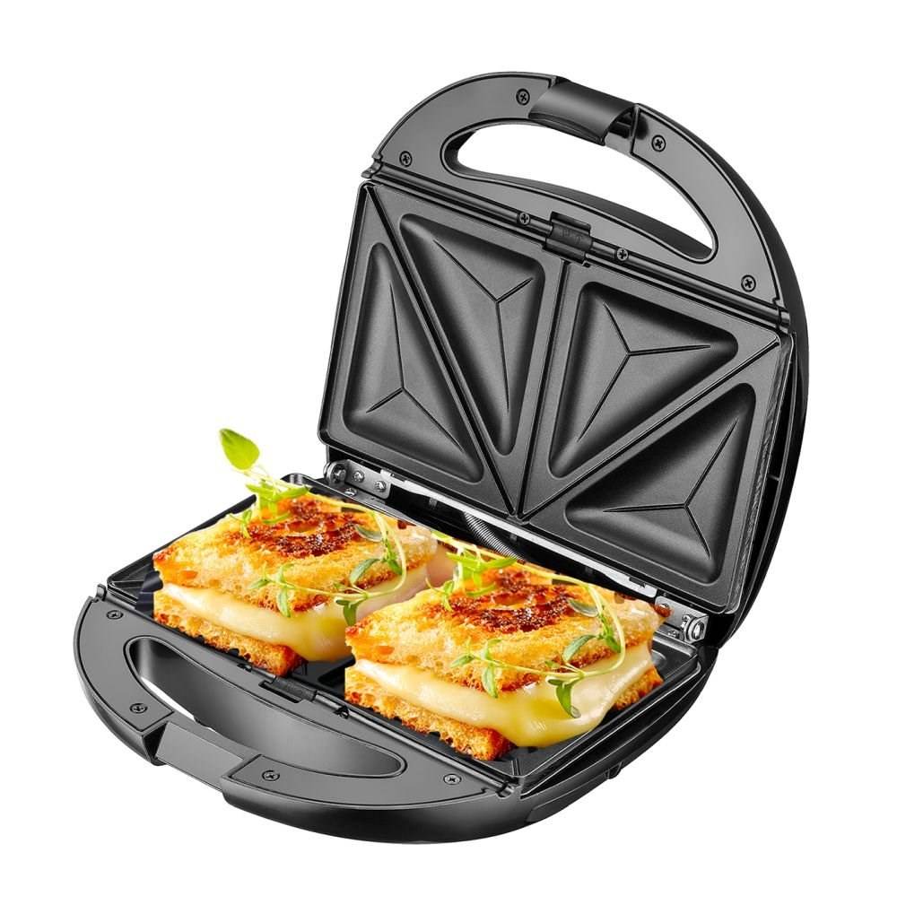 Piastra Grill Elettrica Adler CR 3057 Nero Argentato 1200 W-3