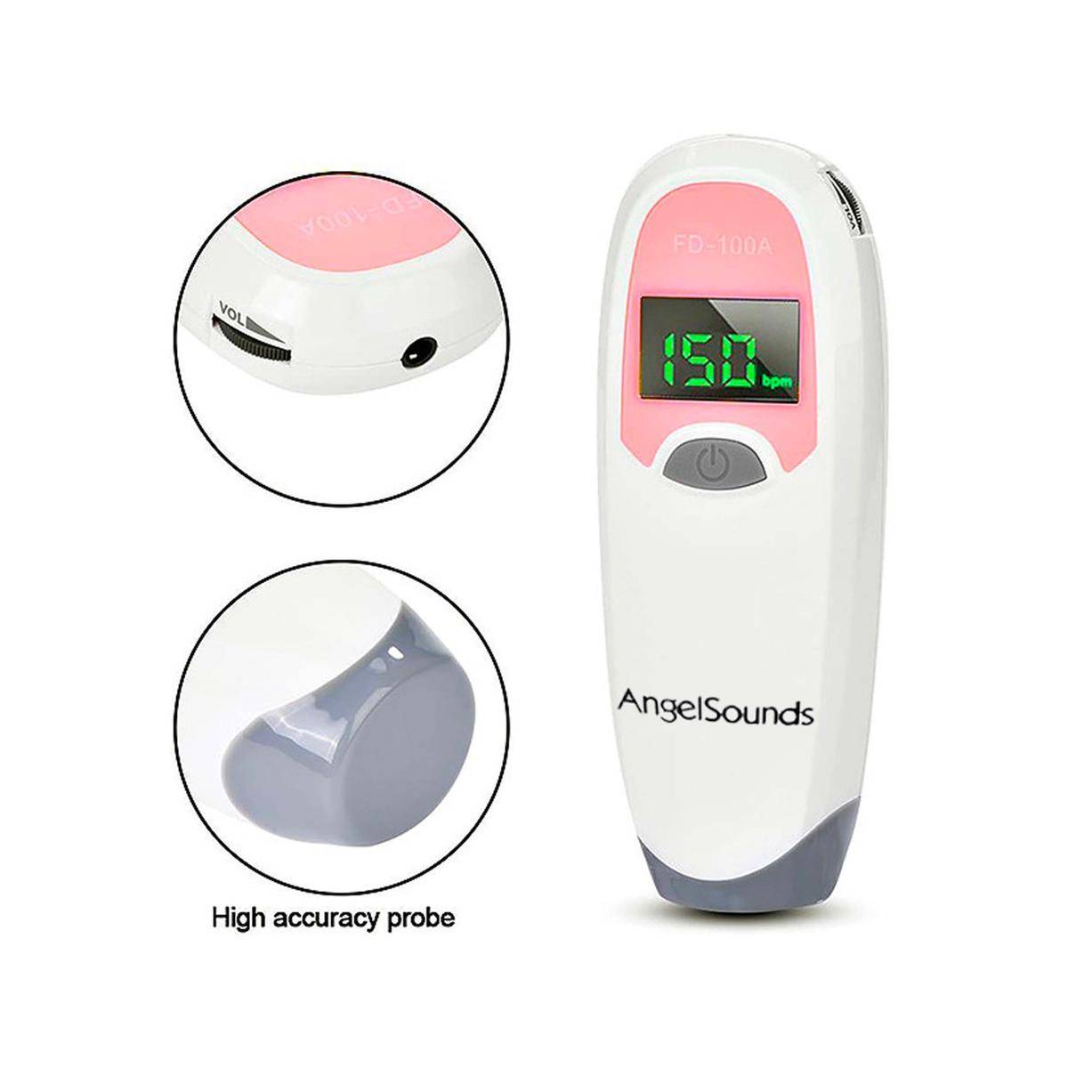 Doppler Fetale Prenatale Rilevatore Battito Cuore Professional Baby Monitor-1