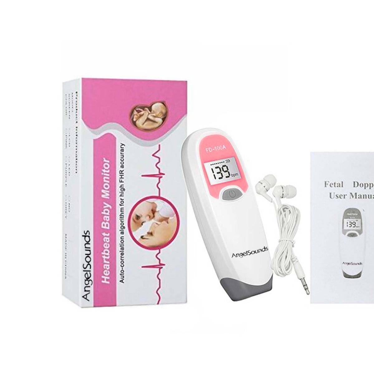 Doppler Fetale Prenatale Rilevatore Battito Cuore Professional Baby Monitor-2