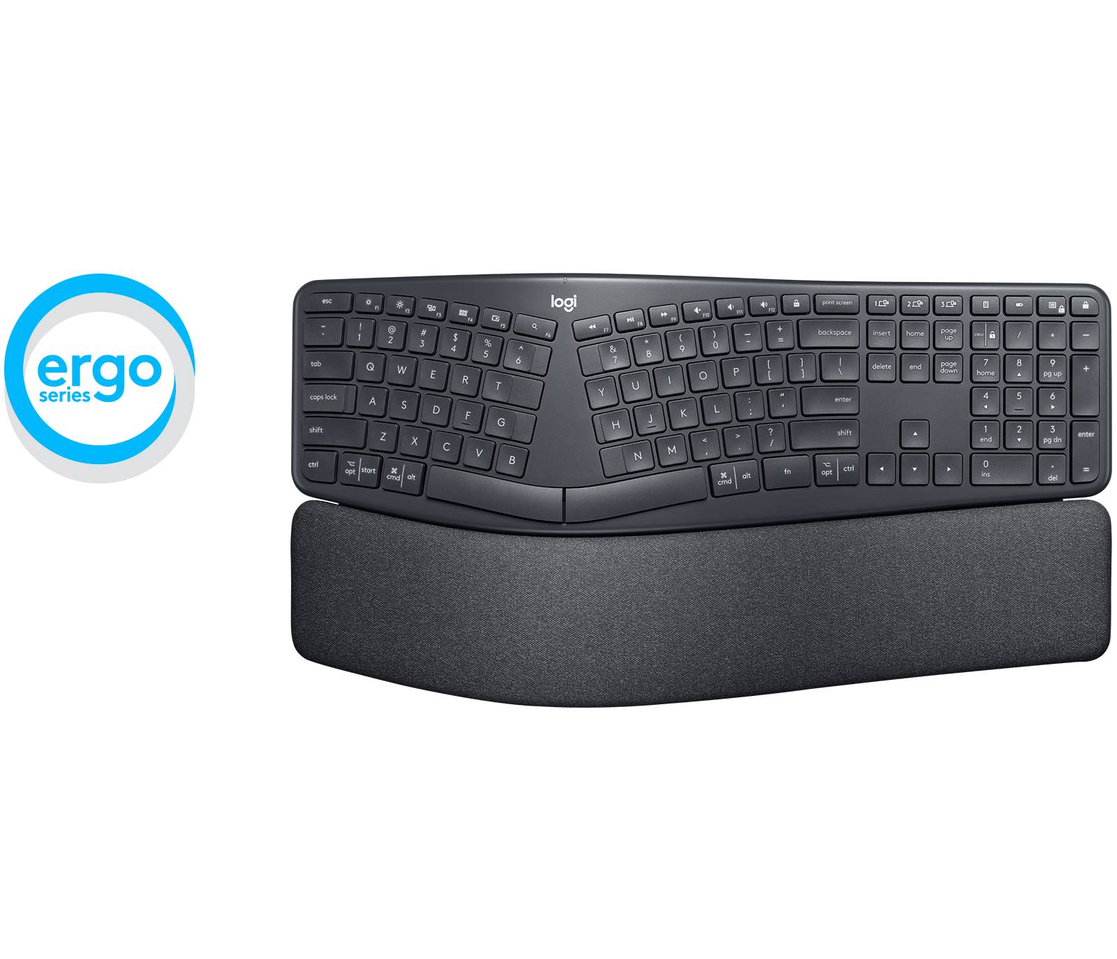 Logitech ERGO K860 (Ergo K860 - Graphite - UK - 2.4GHZ/BT - N/A - INTNL) - Versione UK-4