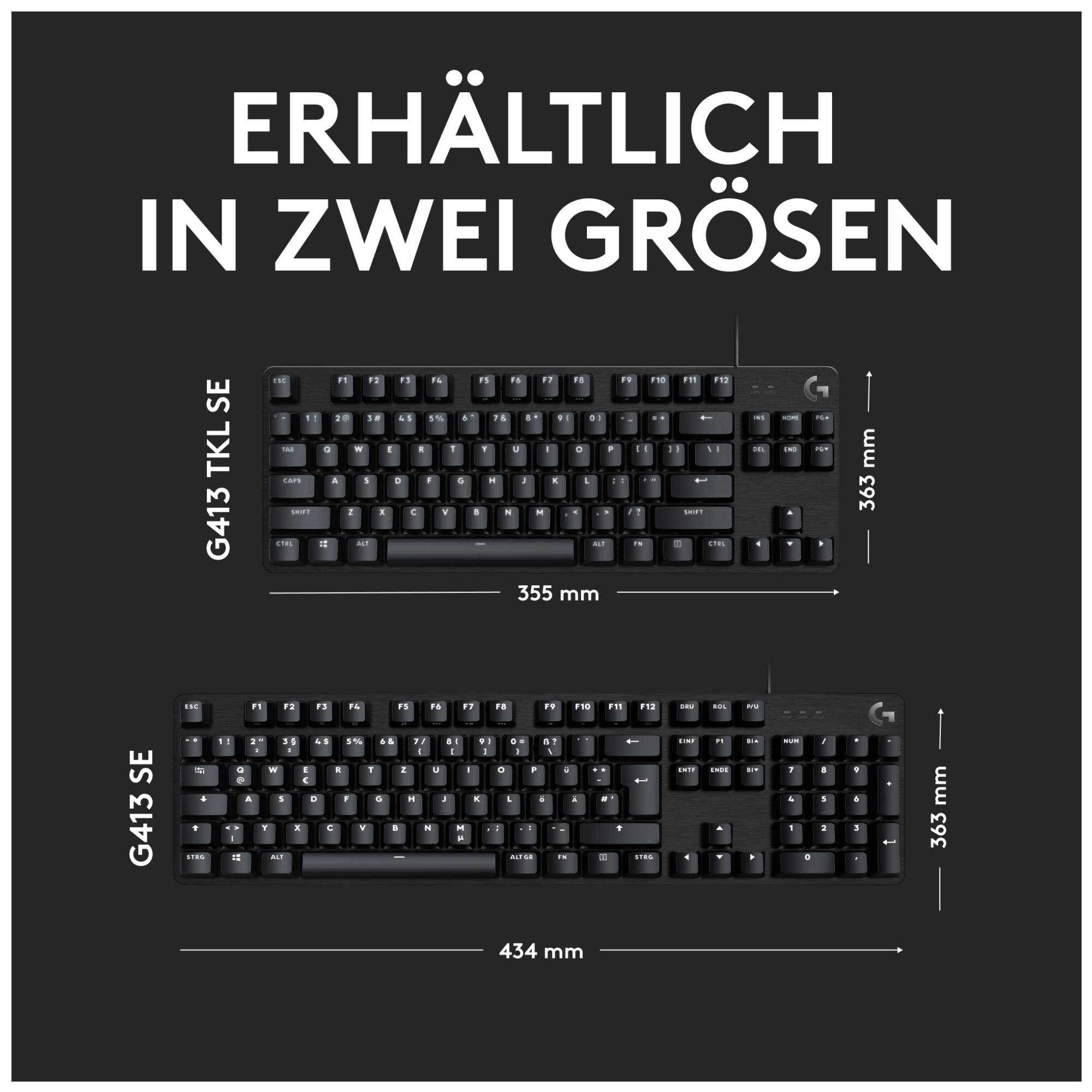 Logitech G G413 SE Tastatur USB QWERTZ Schweiz Schwarz (920-010825)-3