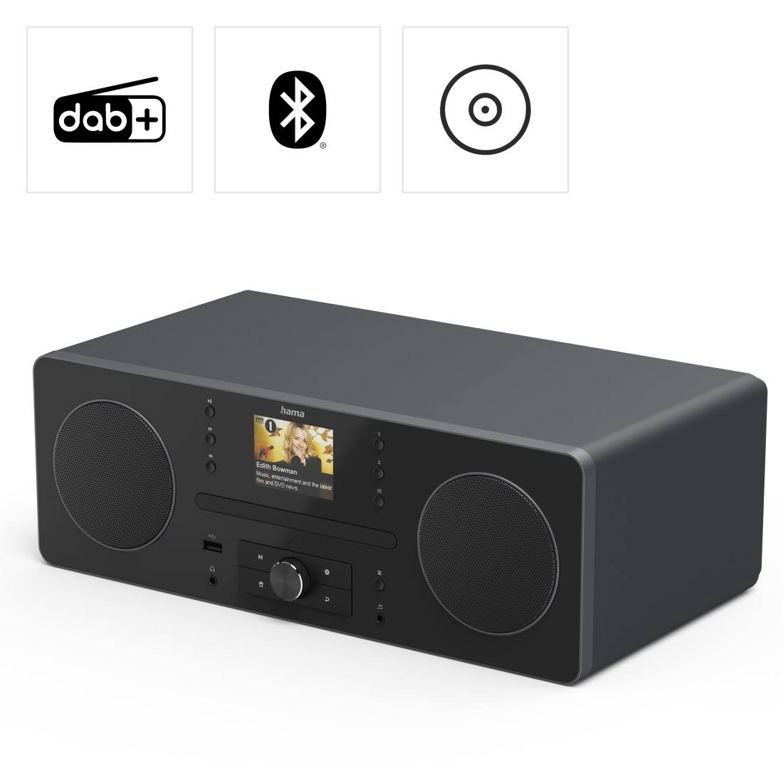 Hama 00054254 radio personale digitale nero, grigio-0