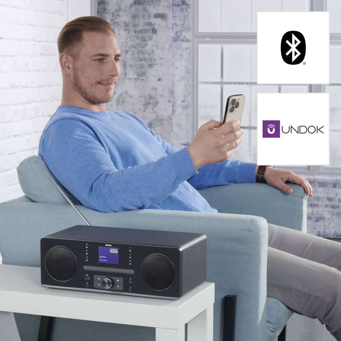 Hama DIR1570CBT - DAB+-Radio - 10 Watt (Gesamt) - Grauschwarz (00054253)-3