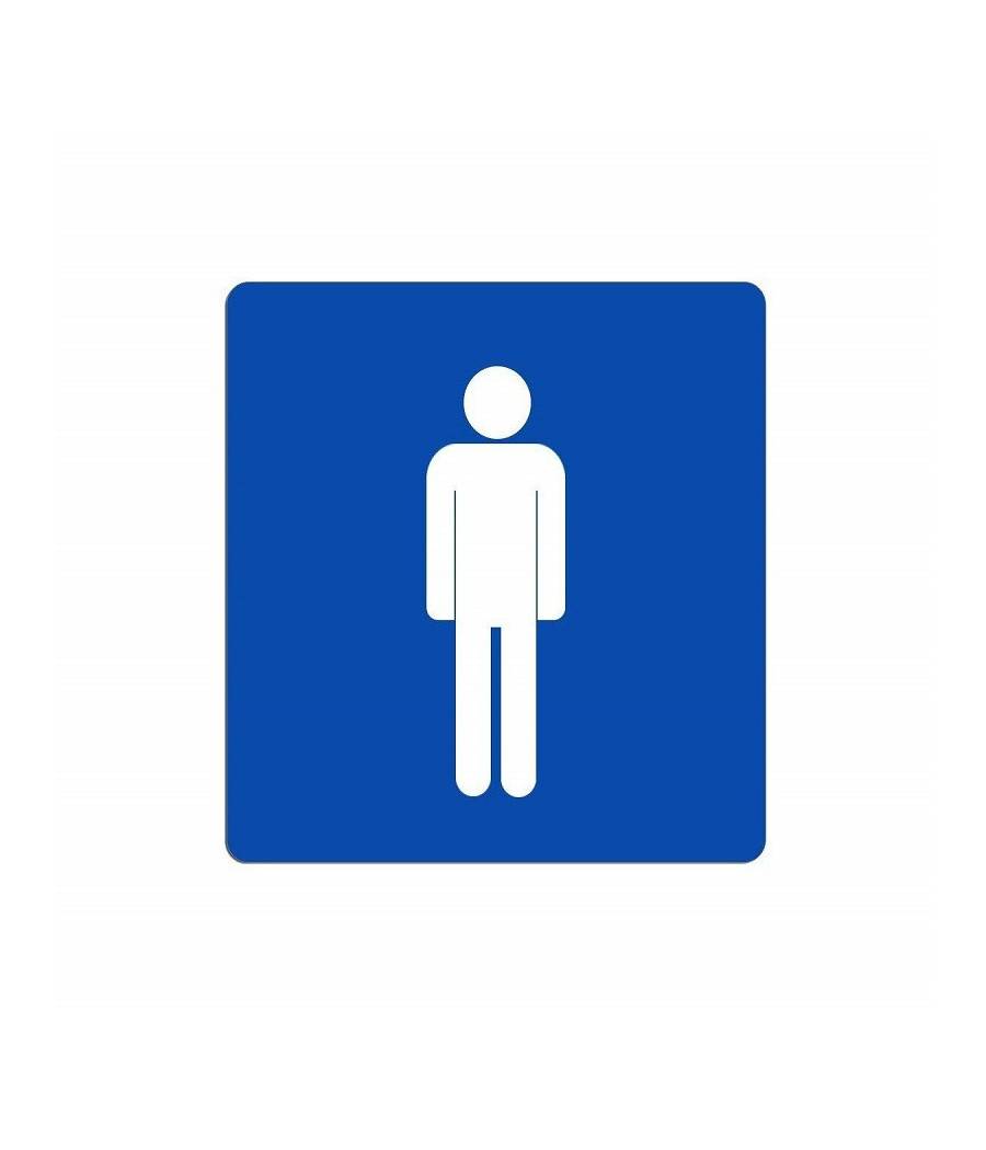 Cartello Uomo Segnaletica Wc Toilette Bagno Targa Adesiva Plastificato --0