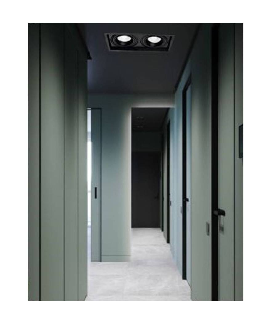 Faretto Led Ar111 30watt Nero Luce Bianca Fredda Calda Naturale 2700lm Ar111-01n - -Bianco Freddo --0