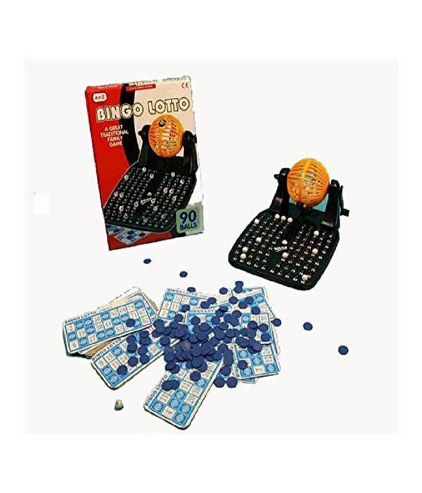 Bingo Lotto Tombola Lotteria Con Palla 48 Cartelle 90 Numeri Gioco Da Tavolo -