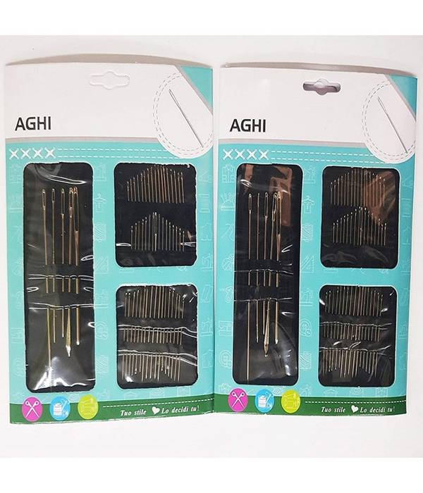 Set 110pz. Aghi Da Cucito Varie Misure Formati Sarta Fai Da Te Viaggio Per Lana Cotone -