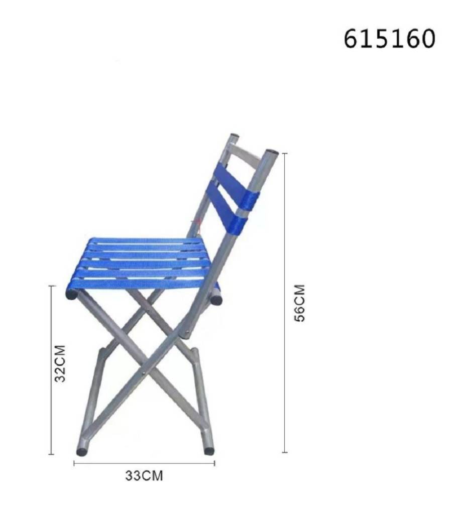 Sedia Da Campeggio Sgabello Pieghevole Portatile Pesca Spiaggia 32x33x56cm 615160 --1