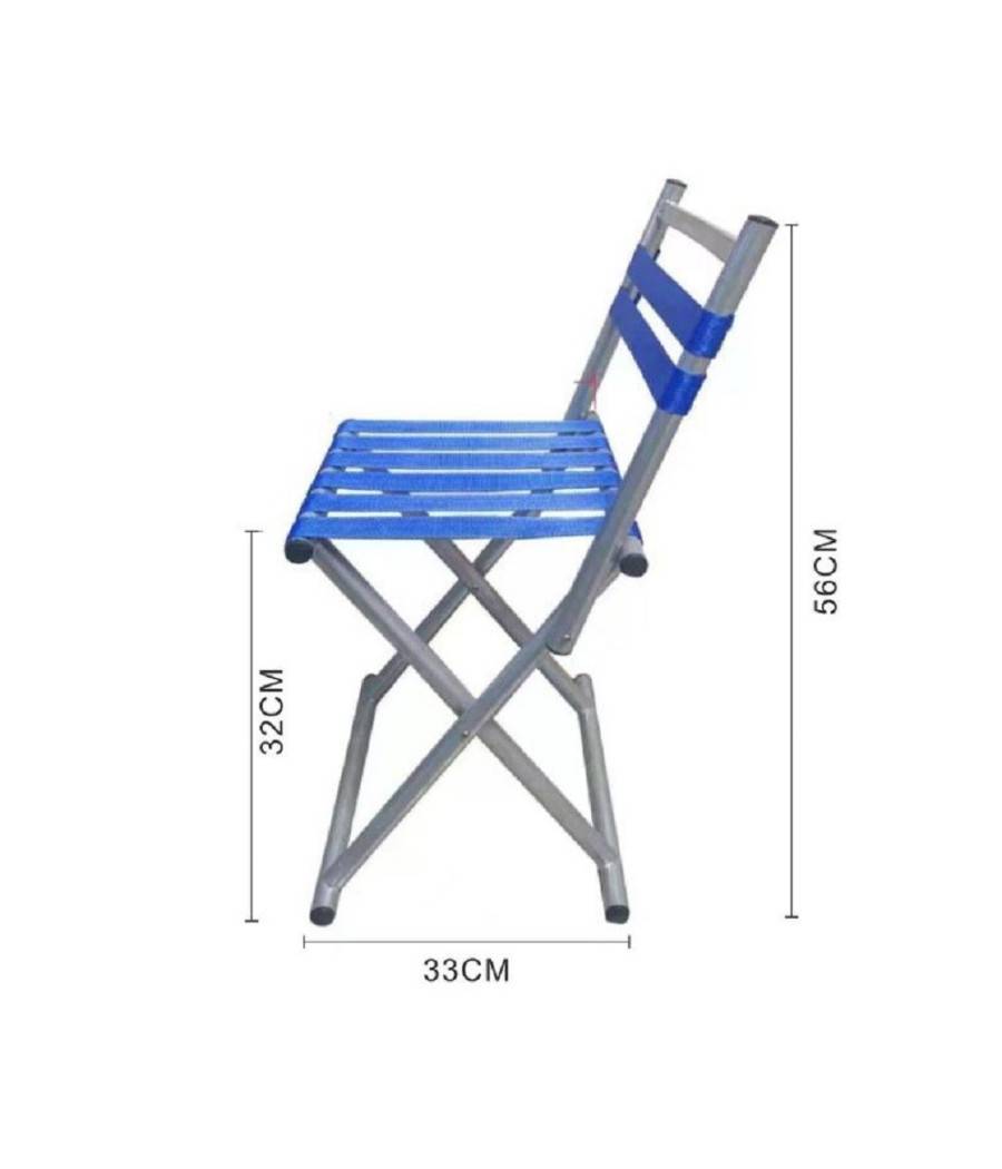Sedia Da Campeggio Sgabello Pieghevole Portatile Pesca Spiaggia 32x33x56cm 615160 --2