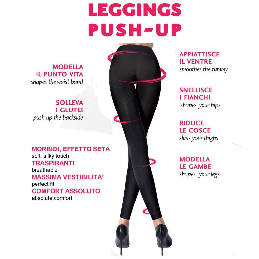 Leggings Donna Pantacollant Nero Blu Grigio Pantalone Donna Alza Glutei - Blu-0