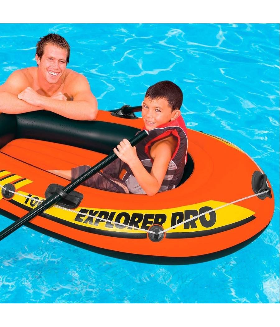 Canotto Gonfiabile Gommone 160x94x29cm 1 Posto Mare Fiume Piscina Explorer --0