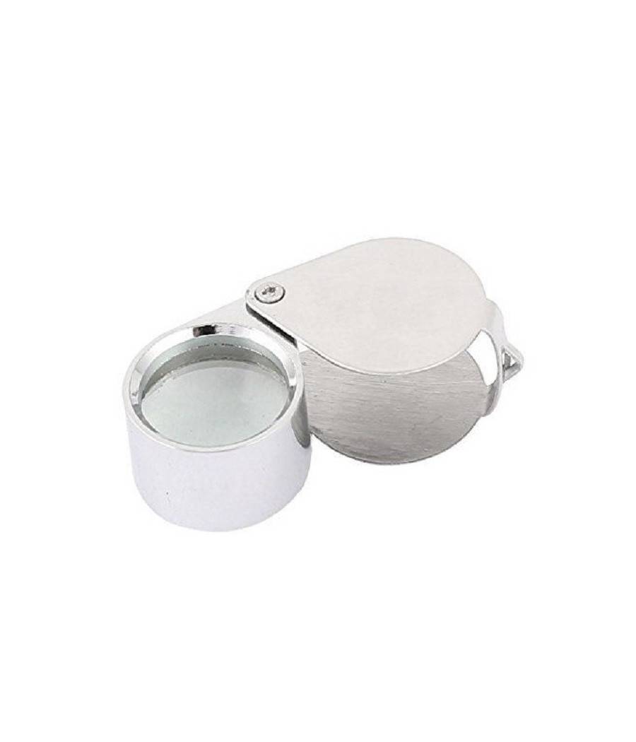 Mini Lente Ingrandimento 20x21mm Tascabile Acciaio Eye Loupe Gioiellieri Monete --0