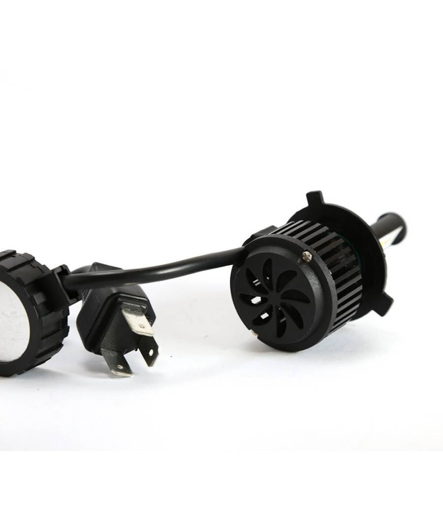 Kit H4 Lampade A Led Cree Full Led 2600 Lumen 6000k Digitale 12v 24v 24w Auto --2