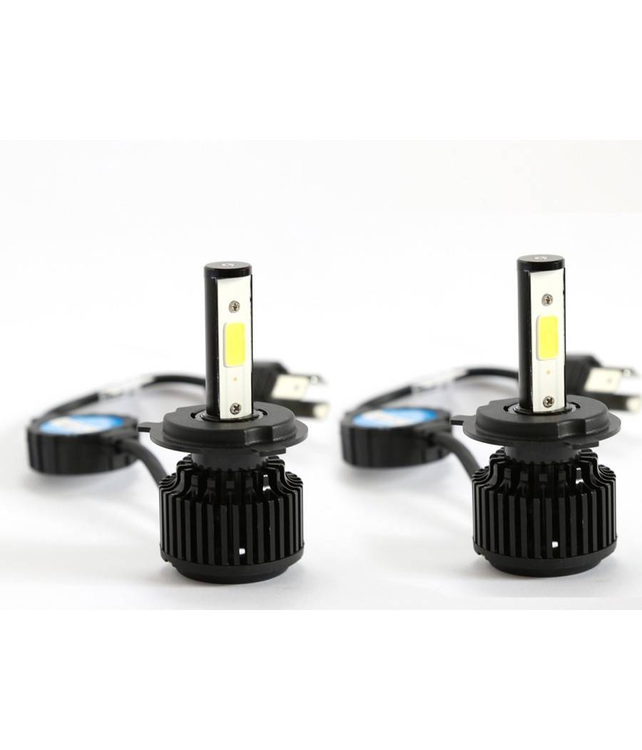 Kit H4 Lampade A Led Cree Full Led 2600 Lumen 6000k Digitale 12v 24v 24w Auto --3