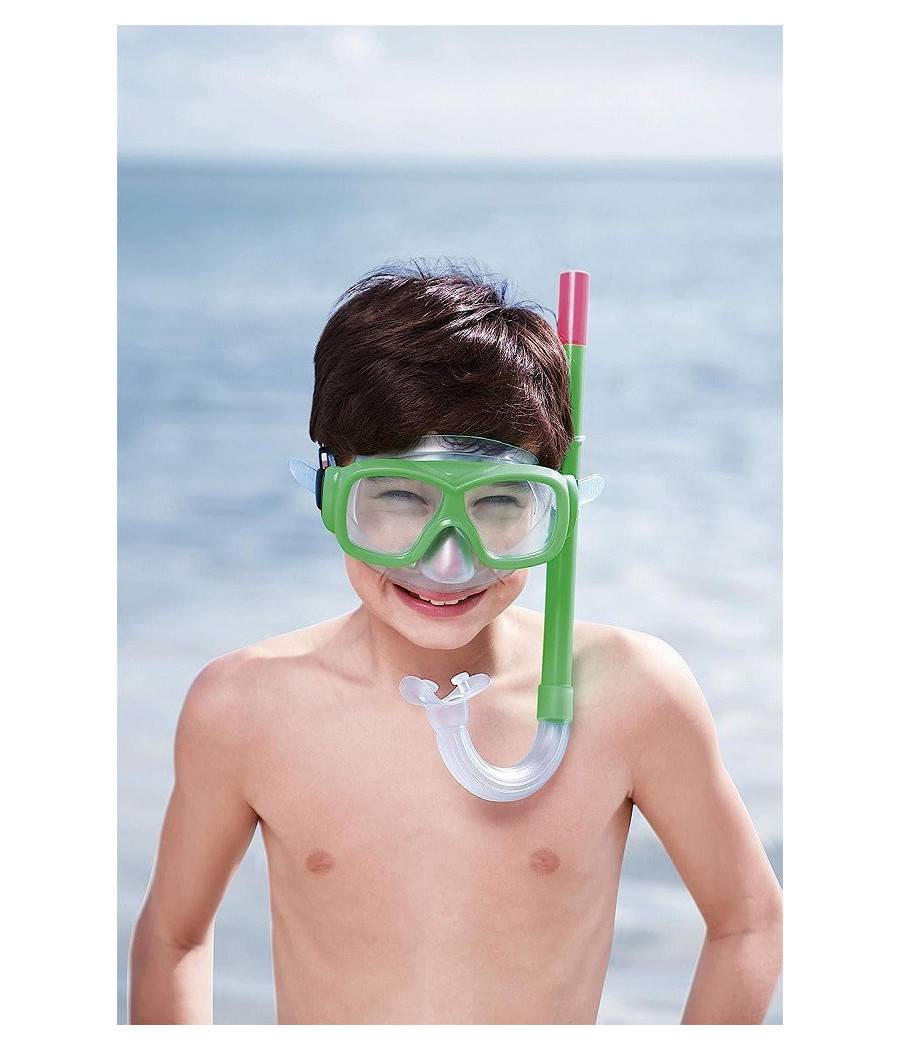 Set Maschera Per Snorkeling Con Boccaglio Bambini 7-14anni Colori Assortiti 24035 --4