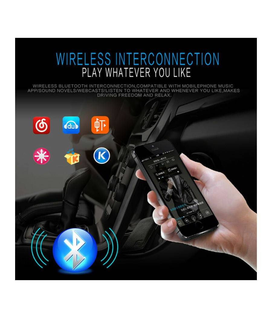 Autoradio Lettore Mp3 Ca001b Sistema Audio Auto Universale 1 Din Bluetooth Aux --4