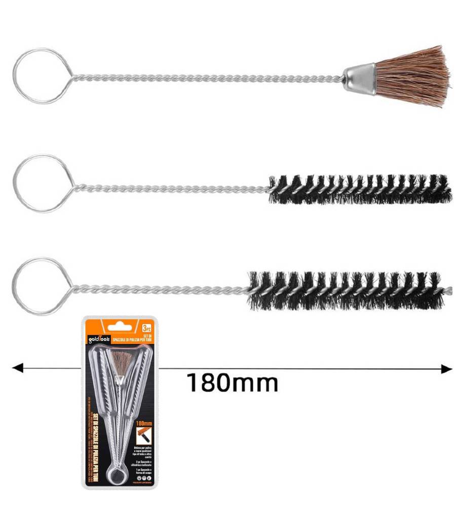 Kit Set 3 Pezzi Per Pulizia Armi Professionale Per Tutti I Calibri Tubo Canna --0