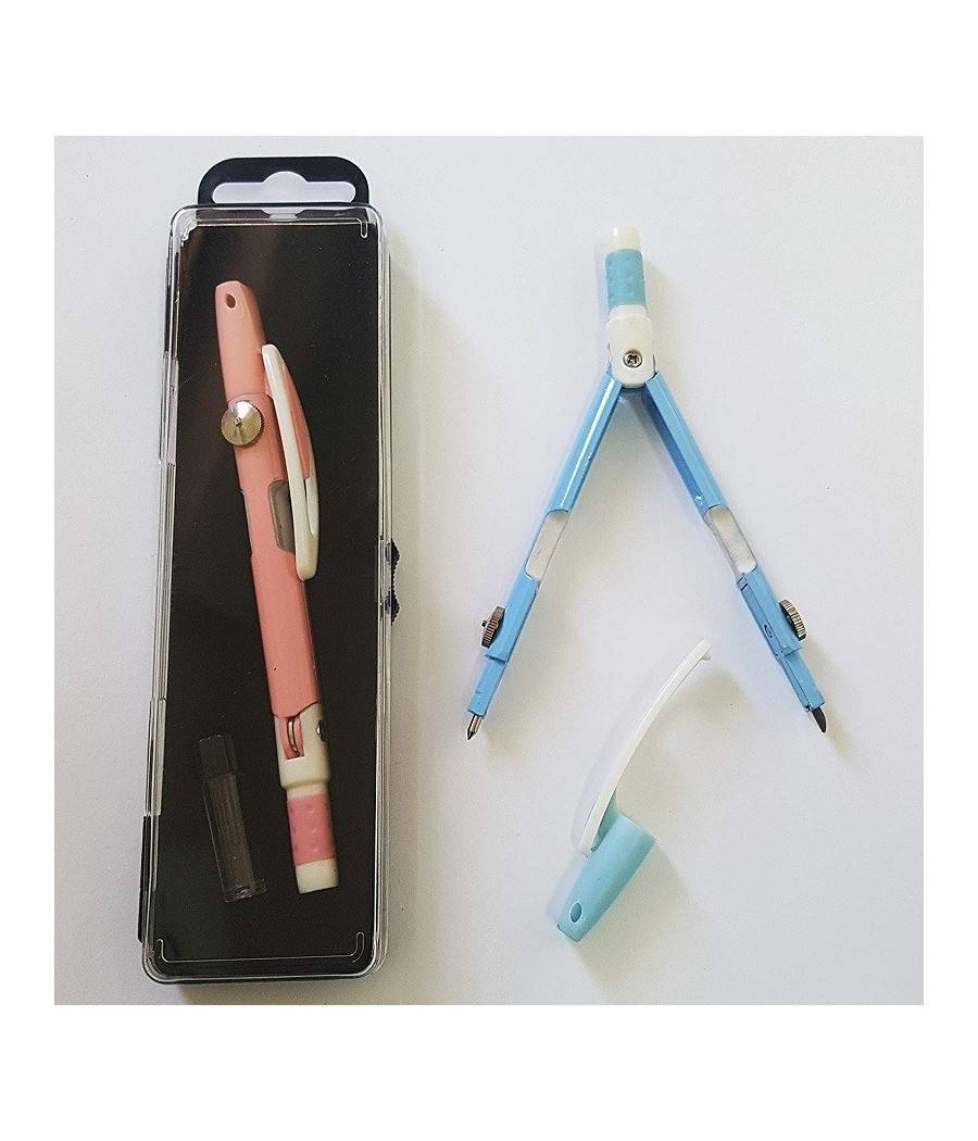 Compasso Compatto Portatile Per Disegni Tecnici Geometrico Scuola Lavoro Ufficio --0