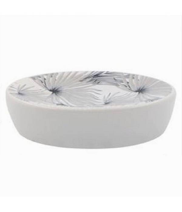 Porta Sapone Saponetta Accessorio Arredo Bagno Stampa Tropicale 11 X 3 Cm 87065 -