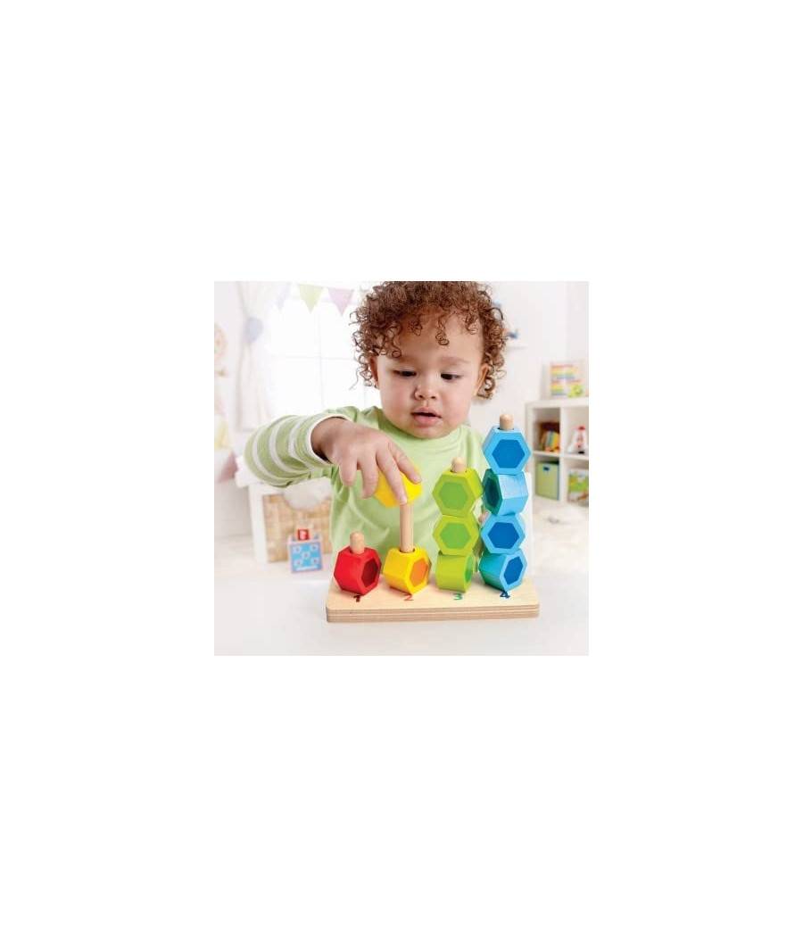 Giocattolo Creativo In Legno Gioco Educativo Per Bambini Colorato Impila E Conta --1