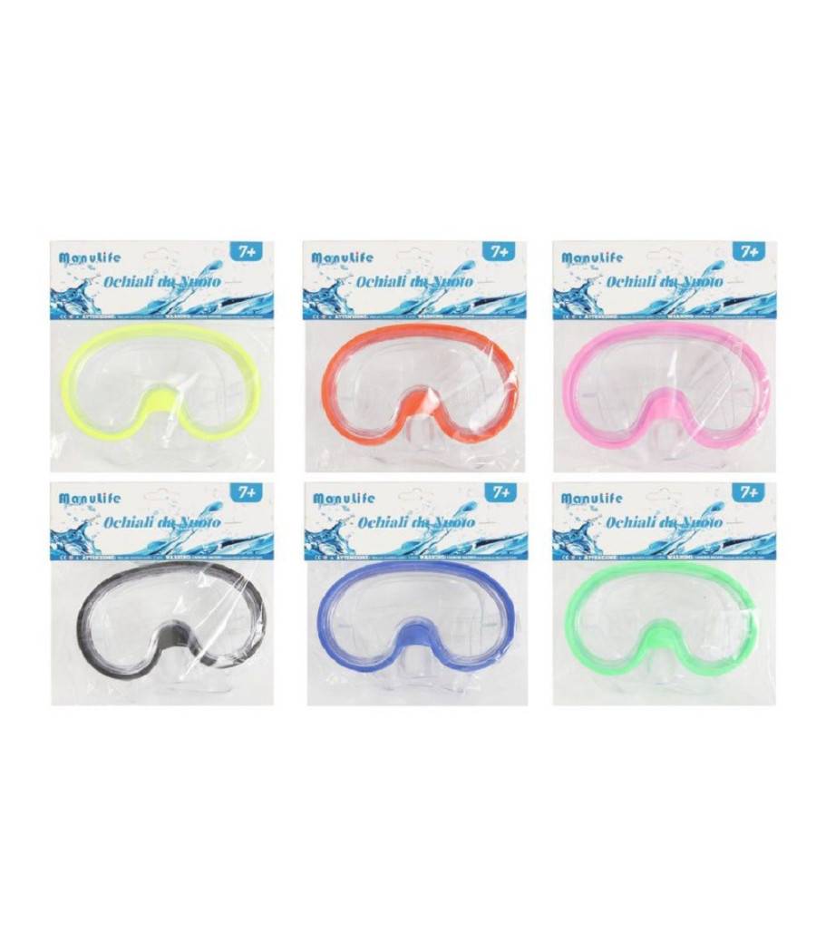 Maschera Da Nuoto Mare Sub Spiaggia Estate Snorkling 16x10cm Colori Vari 605416 --2