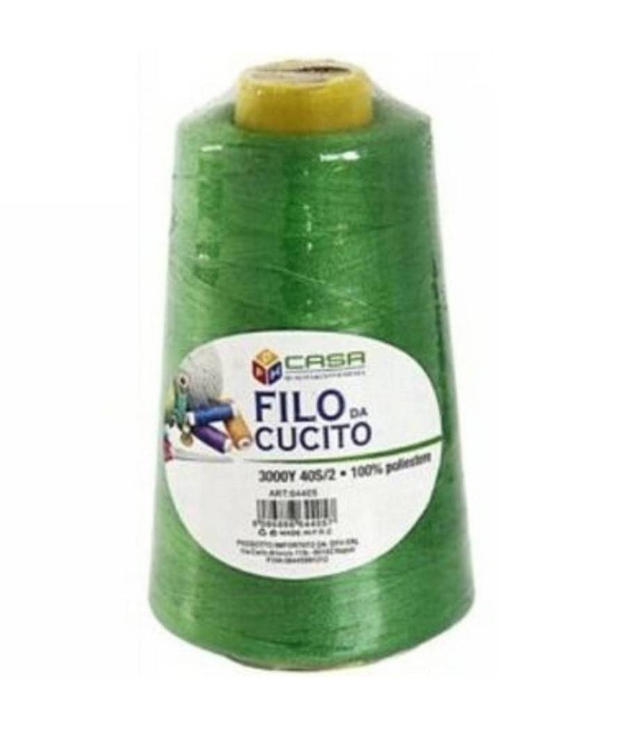 Set 12 Pz Filati A Cono Filo Poliestere Cucito 3000y 40s/2 Verde Gomitolo Cotone --0