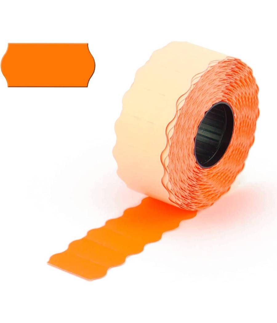 Set 10 Rotoli Arancione Etichette Prezzatrice Segnaprezzo 26x12mm Negozio Ufficio --0