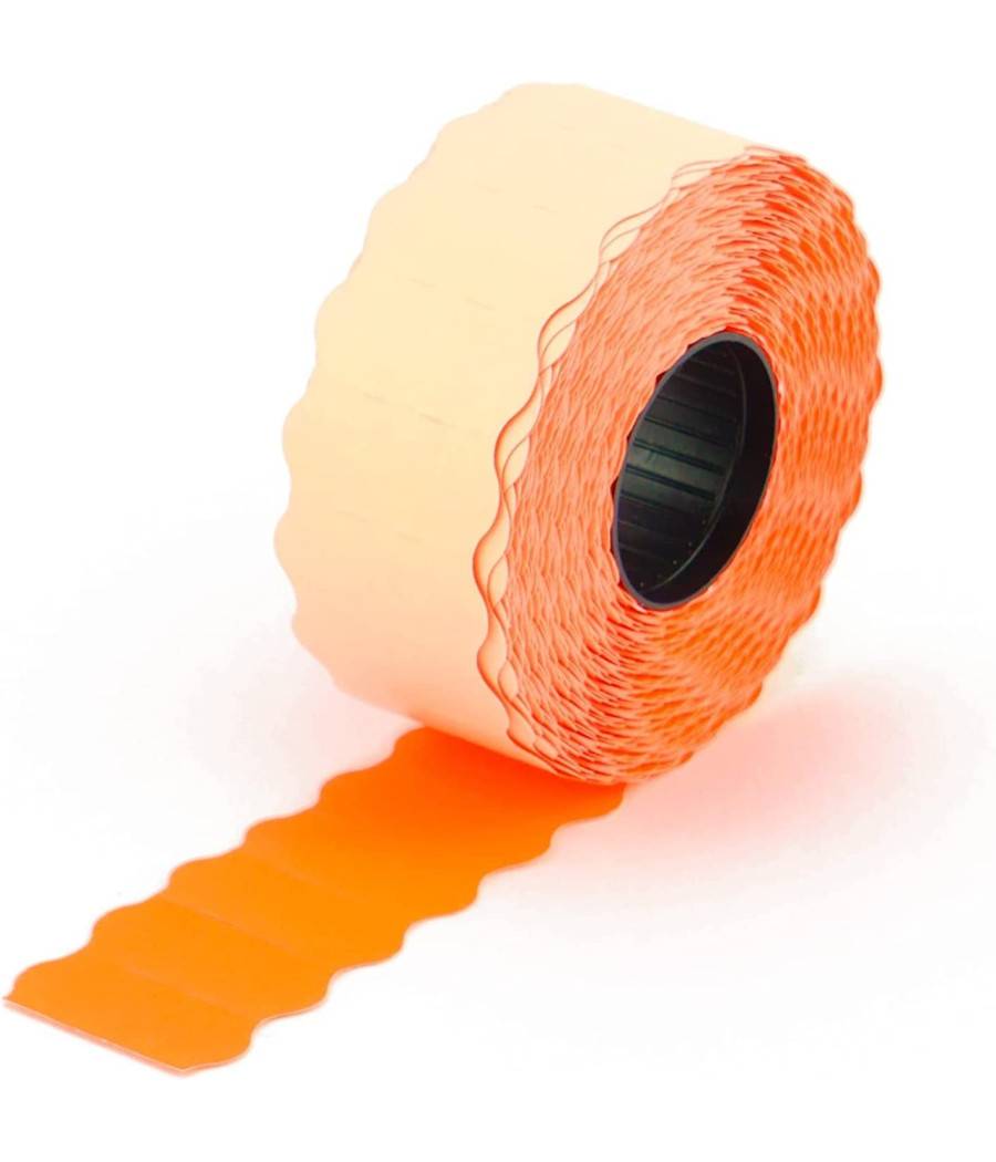 Set 10 Rotoli Arancione Etichette Prezzatrice Segnaprezzo 26x12mm Negozio Ufficio --1