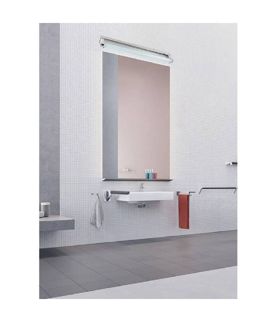 Applique Led Lampada Da Specchio Lineare 7 Watt 45cm Bagno Luce 4000k 6500k F02 - -Bianco Freddo --0