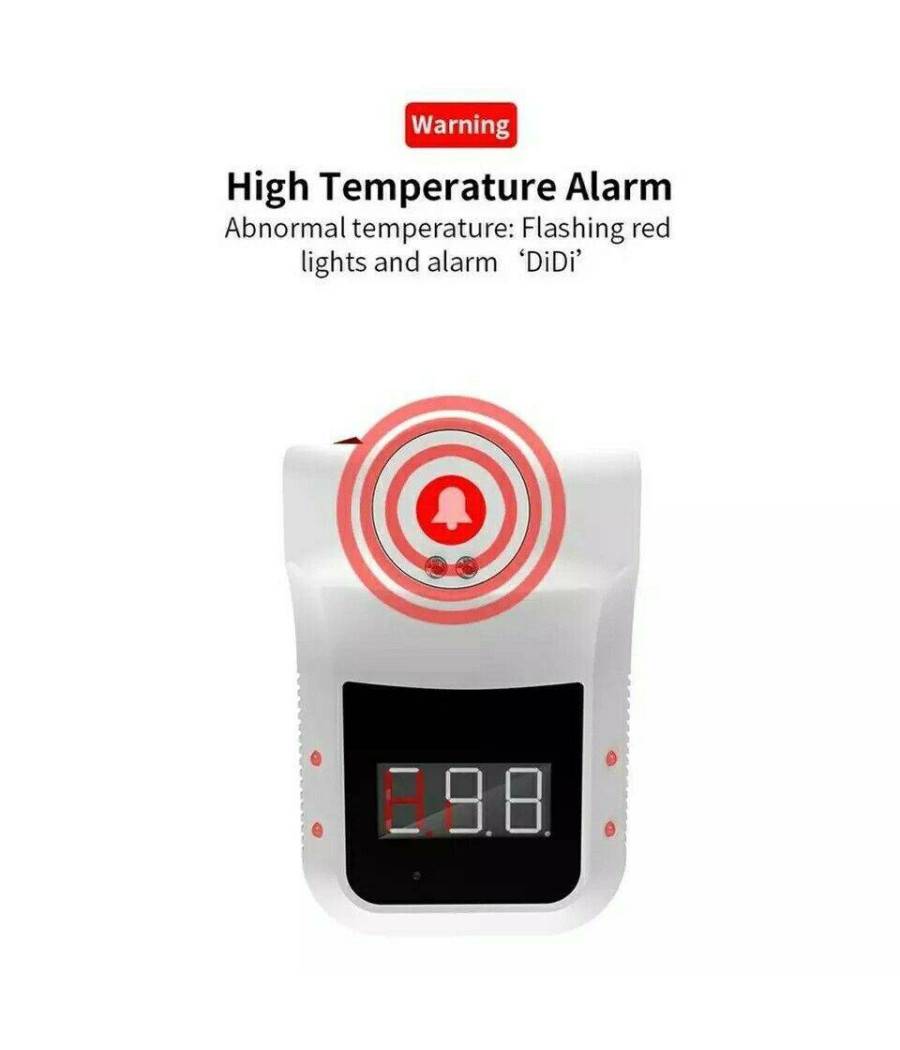 Termoscanner Ir Infrarossi Termometro Digitale Autonomo Da Parete Muro Febbre --4