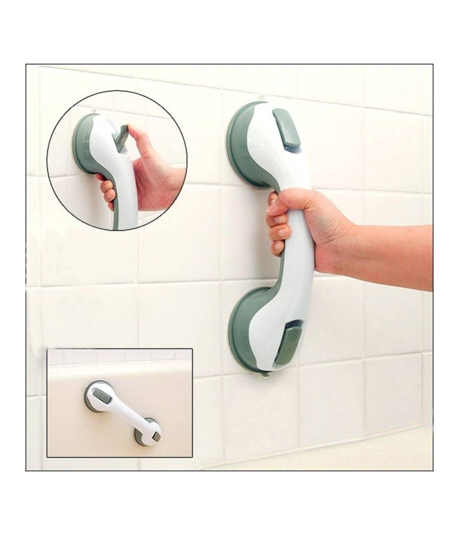Maniglia Di Sicurezza Bagno Con Attacco A Ventosa 26 Cm Per Anziani Disabili --1