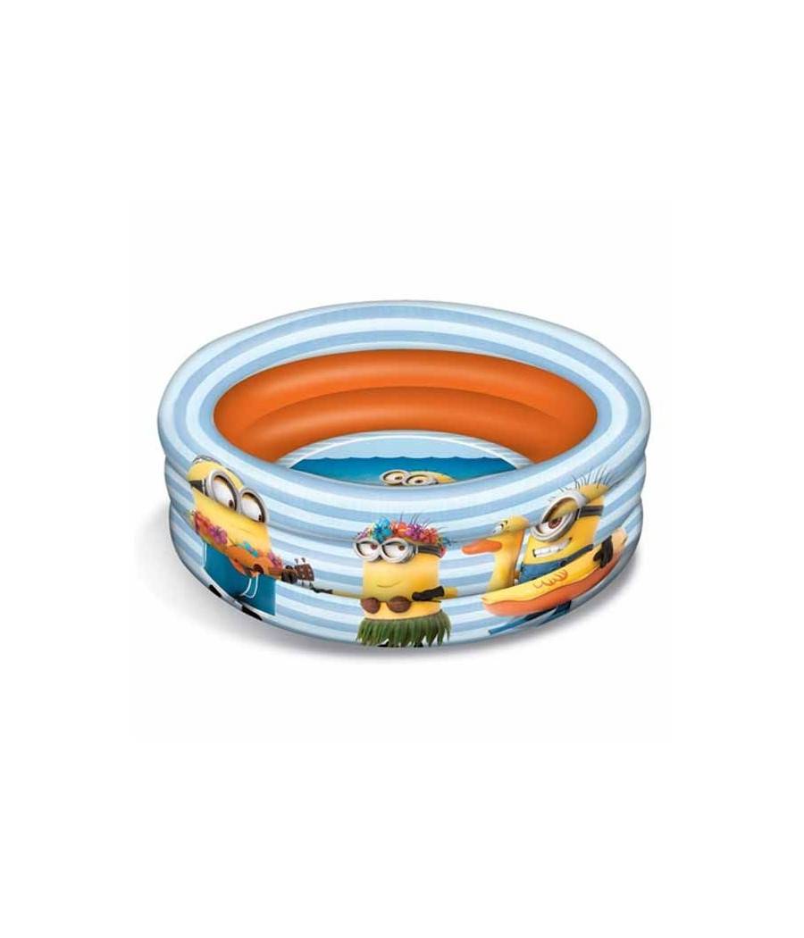 Piscina Gonfiabile Cattivissimo Me Disney Bambini 3 Anelli Diametro 100 Cm --0