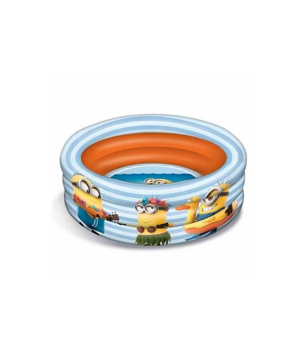 Piscina Gonfiabile Cattivissimo Me Disney Bambini 3 Anelli Diametro 100 Cm -