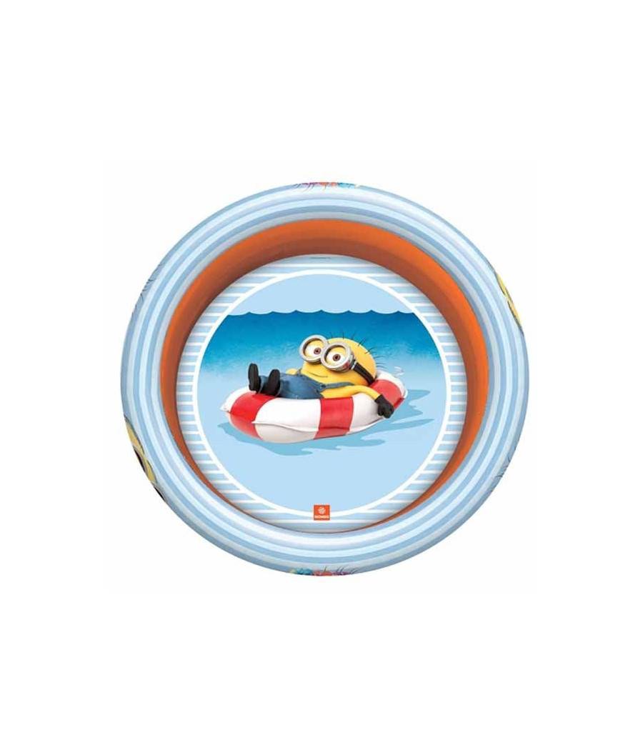 Piscina Gonfiabile Cattivissimo Me Disney Bambini 3 Anelli Diametro 100 Cm --2