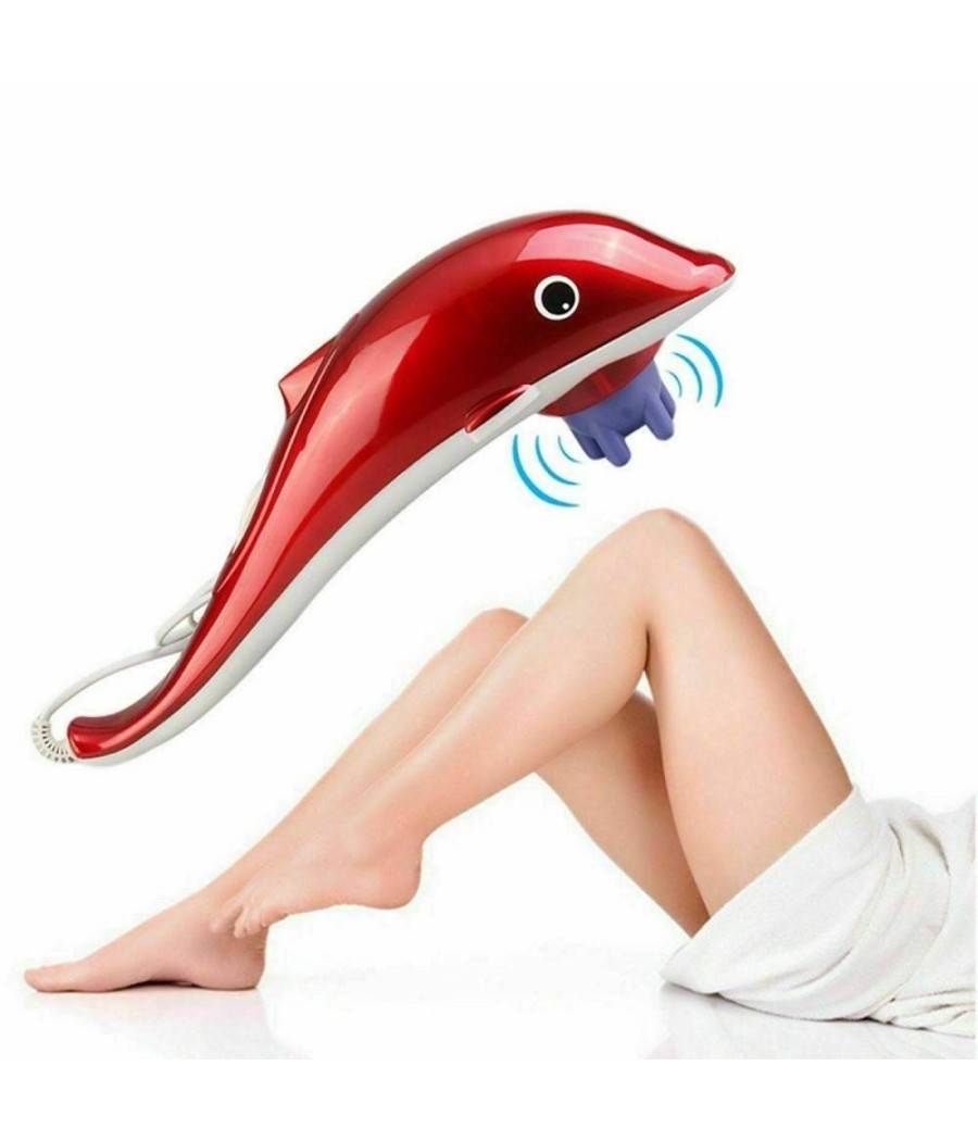 Massaggiatore Vibrante Delfino Rilassante Curativo Schiena Gambe Cervicale --0
