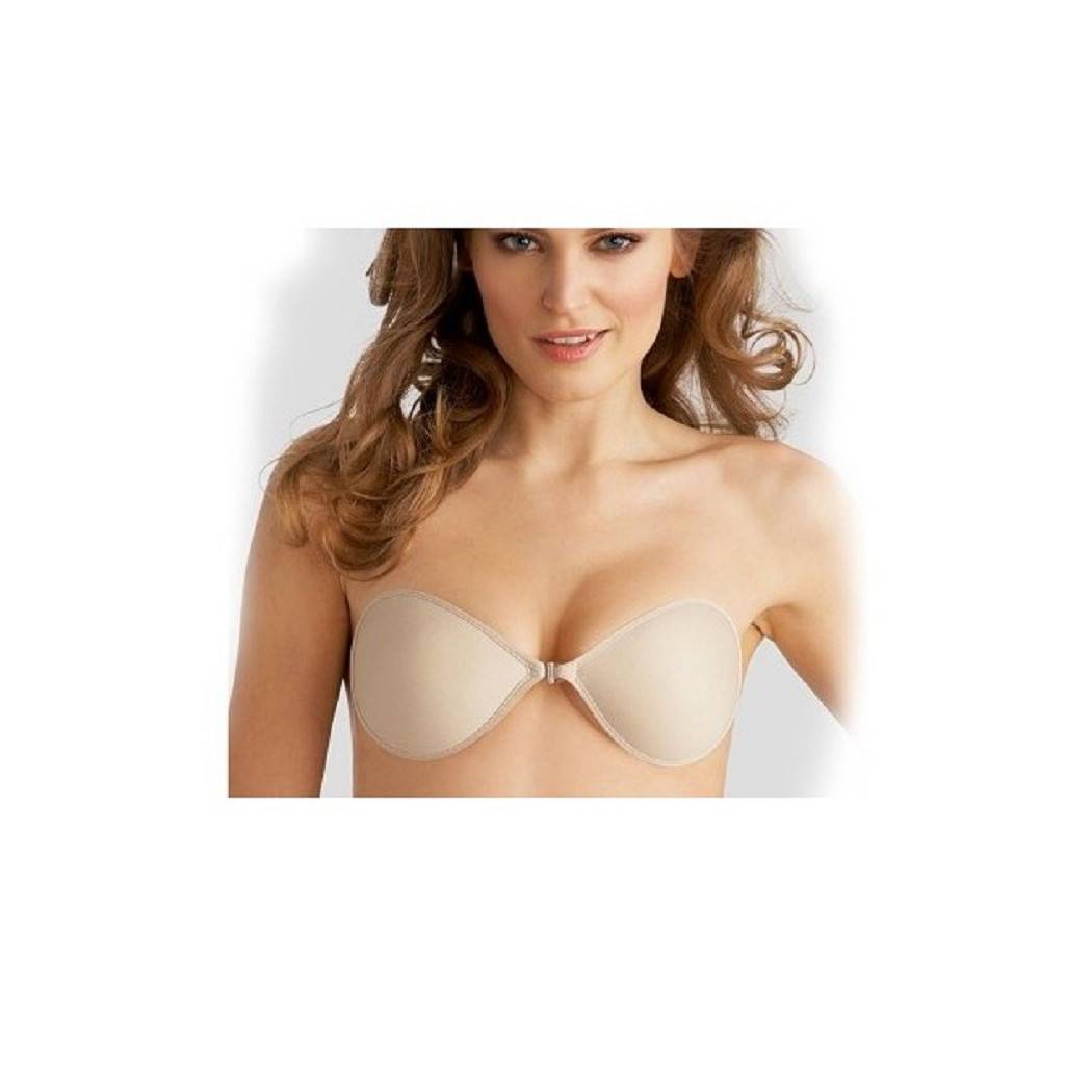 Reggiseno Woman Bra Push Up Invisibile Senza Spalline Adesivo Schiena - C 3a-0