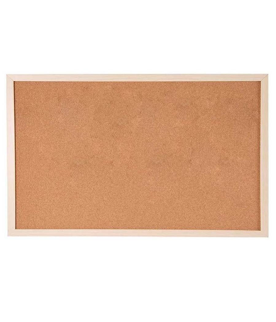 Pannello Bacheca Da Parete In Sughero Con Cornice Legno 60 X 90 Cm + 6 Puntine --2