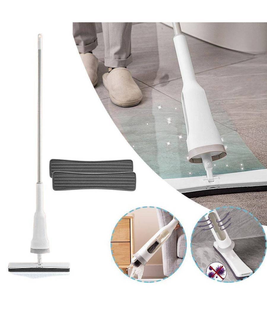 Mocio Lavapavimenti Autostrizzante Pieghevole Regolabile Con Panno In Spugna Mop --0