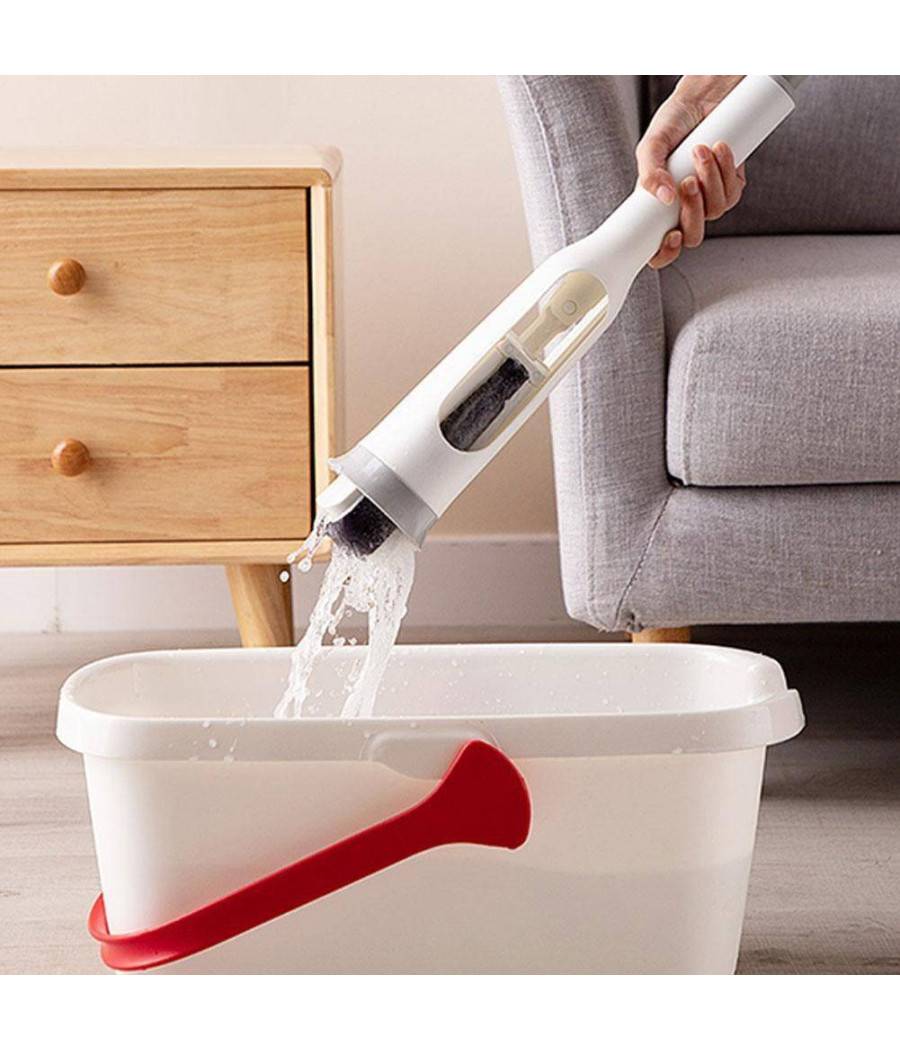 Mocio Lavapavimenti Autostrizzante Pieghevole Regolabile Con Panno In Spugna Mop --1