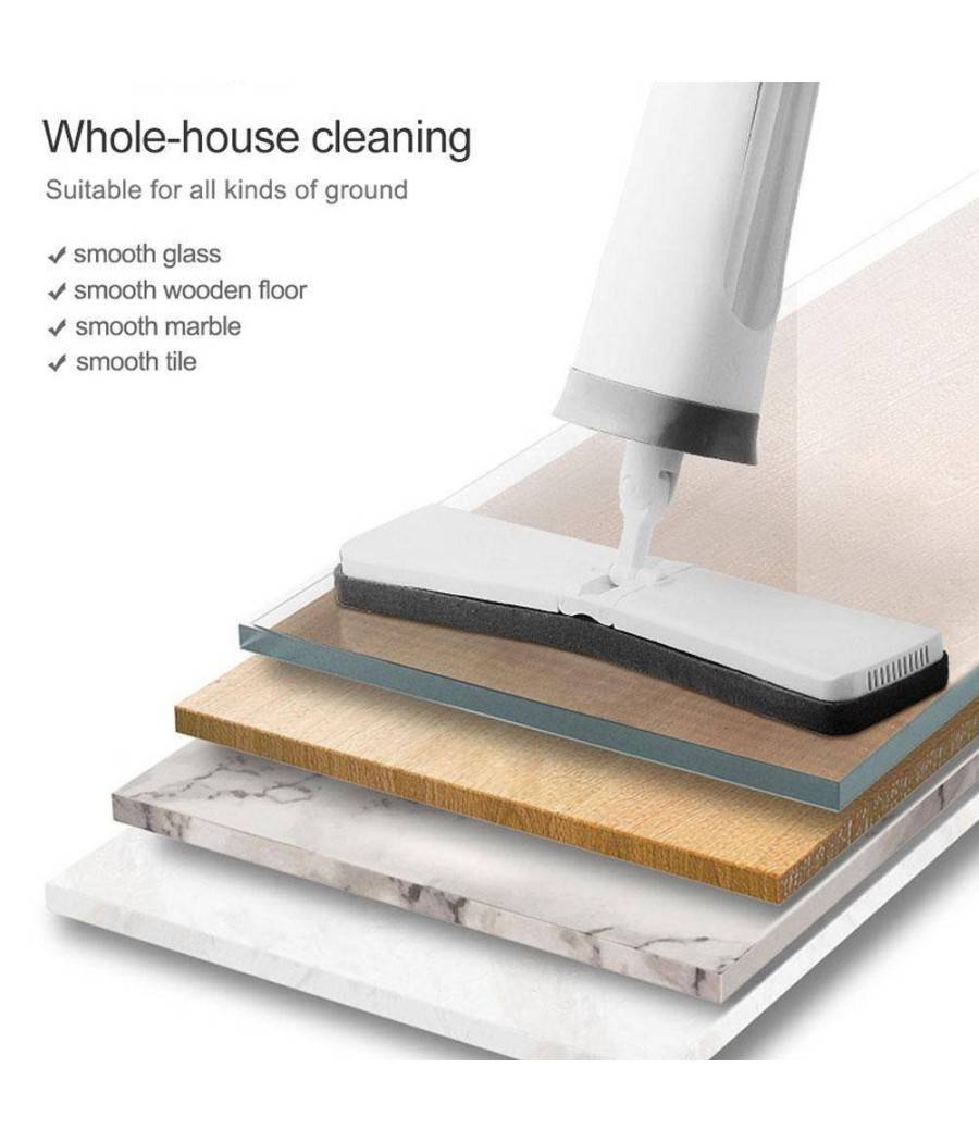 Mocio Lavapavimenti Autostrizzante Pieghevole Regolabile Con Panno In Spugna Mop --4