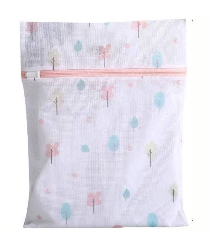 Set 2pz Sacchetto Lavaggio Rete Con Cerniera Biancheria 40x50cm A Fantasia 58128 --4