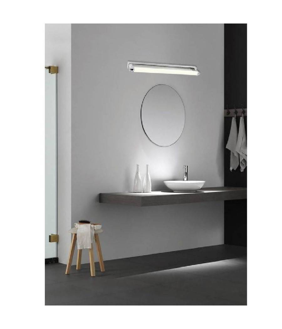 Applique Lampada Da Specchio Lineare Bagno Orientabile 9w Luce 4000k 6500k F01 - -Bianco Naturale --0