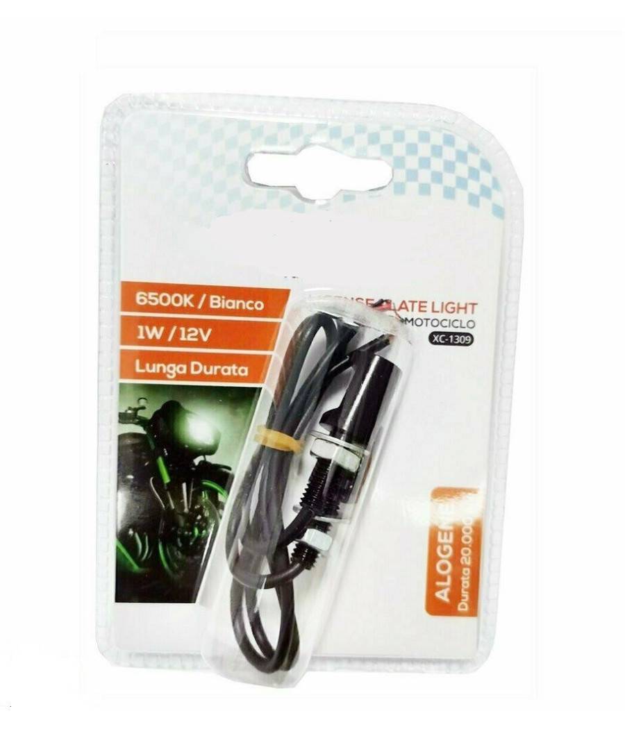 Kit 2pz Luce A Led Per Targa Motociclo Moto Luce Bianca 6500k 1w Alogene Xc-1309 --1