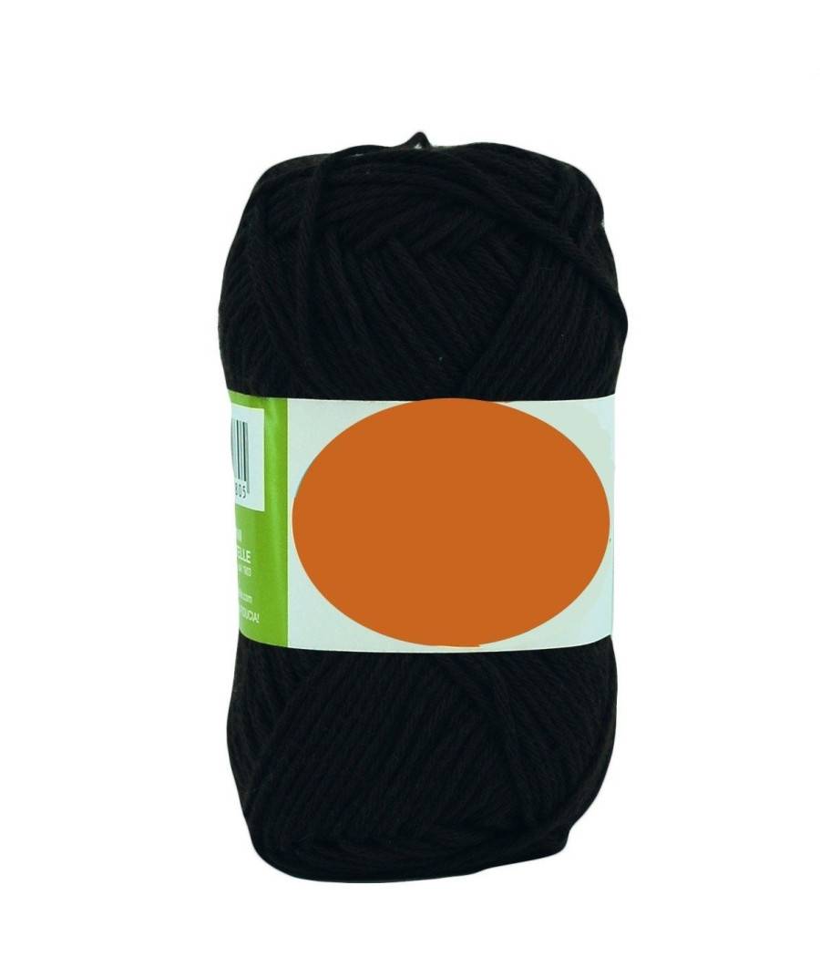 Set 4 Gomitoli Gomitolo Nero Lana Filati Tinta Unita 45g Circo 49 M Ferri 2/3 --0