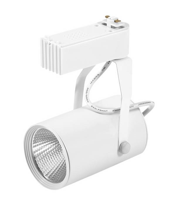 Faro Faretto Cob Led Track Binario Snodabile Luce Fredda Calda Soffitto 10w 40w - -Bianco Freddo-10 Watt