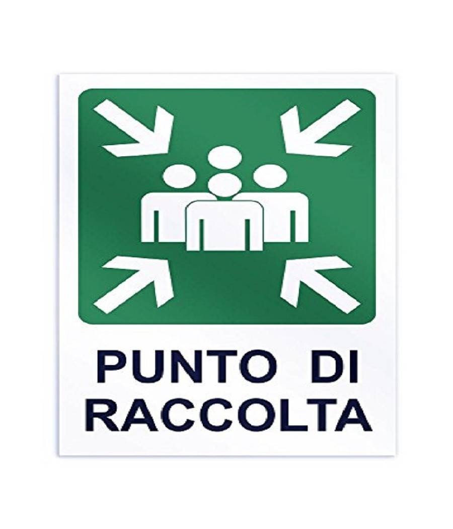 Cartello Punto Di Raccolta Segnaletica Direzionale Sicurezza Avvertimento --0